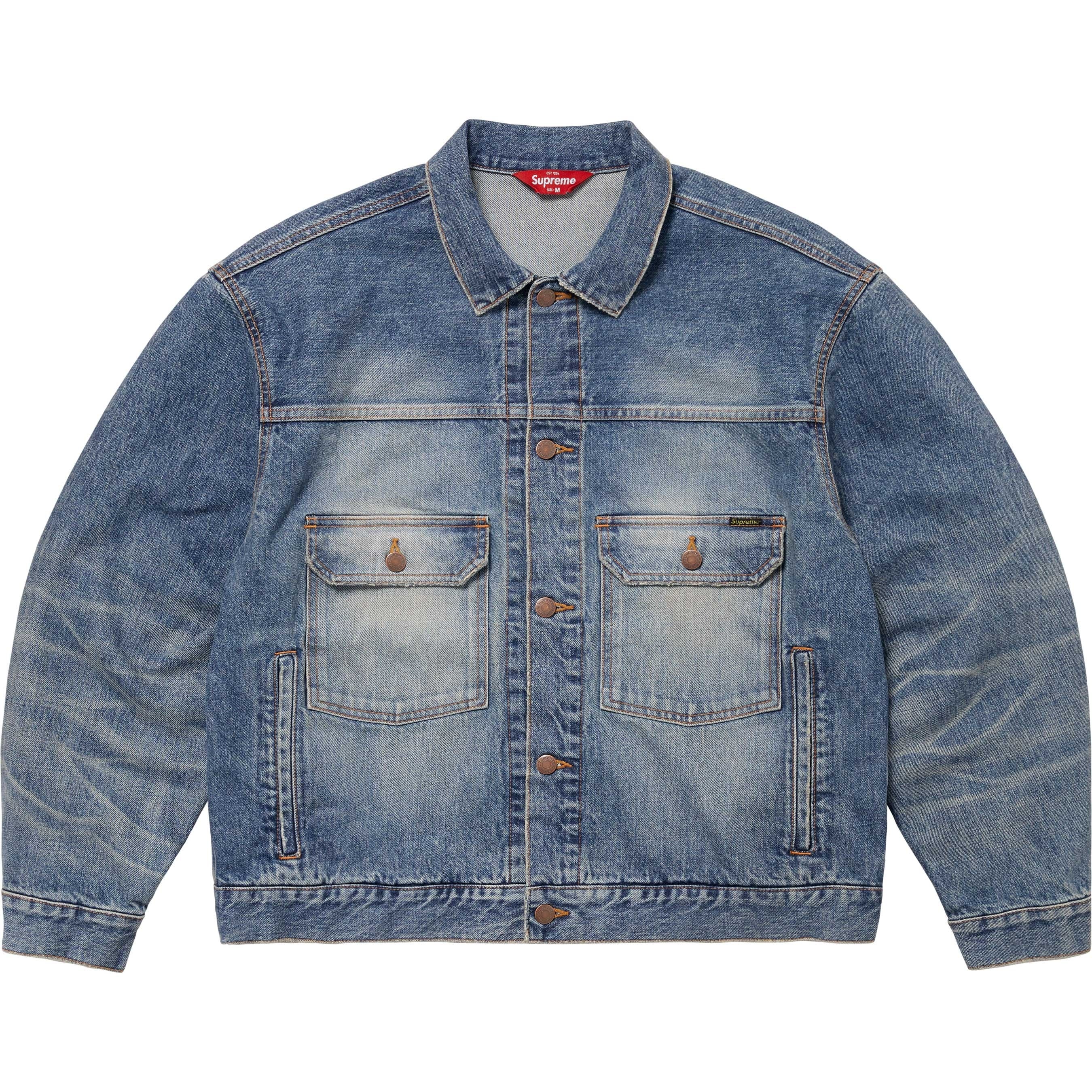 Distressed Selvedge Trucker Jacket view 8